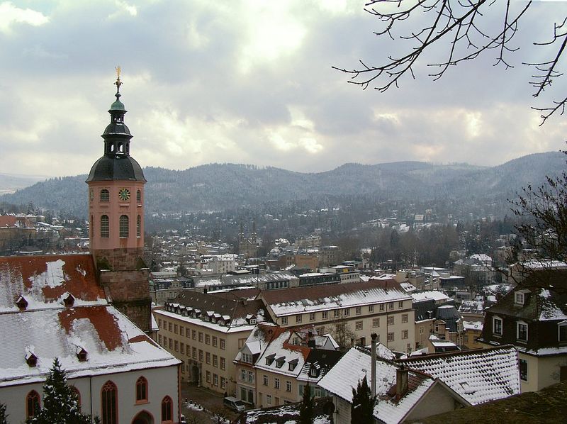 Stadt im Winter